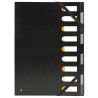 Trieur rigide HARMONIKA® Exactive® dos extensible 9 compartiments noir