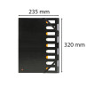Trieur rigide HARMONIKA® Exactive® dos extensible 9 compartiments noir