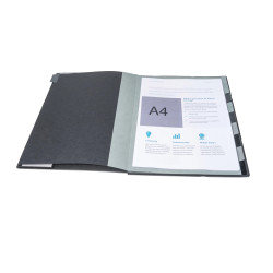 Trieur rigide HARMONIKA® Exactive® dos extensible 9 compartiments noir