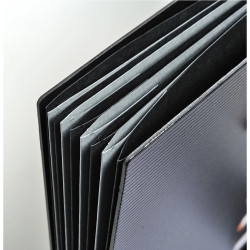 Trieur rigide HARMONIKA® Exactive® dos extensible 9 compartiments noir