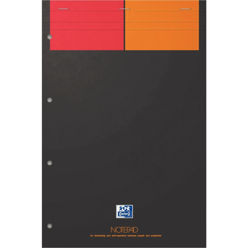 Bloc NOTEPAD 80 feuilles perforées, format A4+, quadrillé 5x5, papier