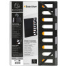 Trieur rigide HARMONIKA® Exactive® dos extensible 9 compartiments noir