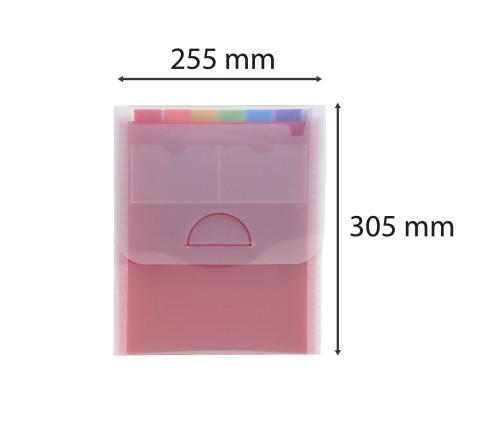 Trieur valisette vertical 6 compartiments Crystal - A4
