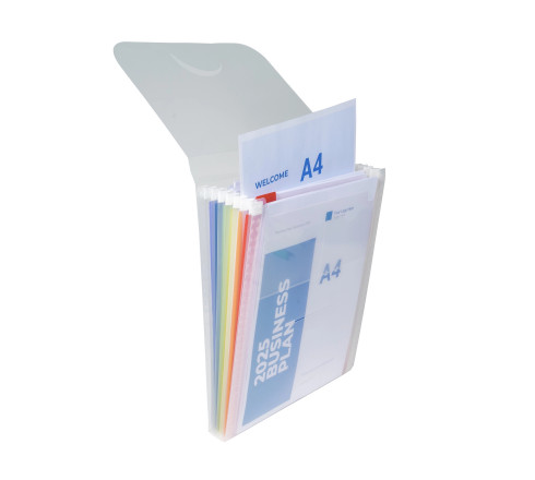 Trieur valisette vertical 6 compartiments Crystal - A4
