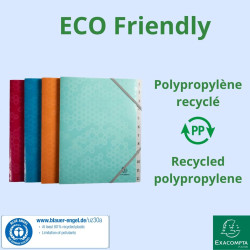 Trieur polypropylène recyclé 12 compartiments Maïa