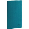 Agenda semainier Canvas 9x17,5cm Bleu canard