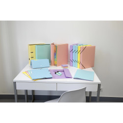 Pochette trieur carte multicolore 12 compartiments Aquarel - 34x24,5cm