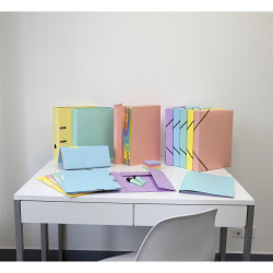 Pochette trieur carte multicolore 12 compartiments Aquarel - 34x24,5cm