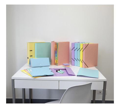 Pochette trieur carte multicolore 12 compartiments Aquarel - 34x24,5cm