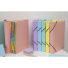 Pochette trieur carte multicolore 12 compartiments Aquarel - 34x24,5cm