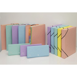 Pochette trieur carte multicolore 12 compartiments Aquarel - 34x24,5cm