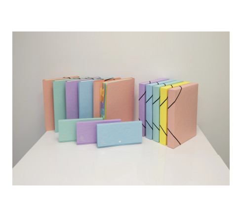 Pochette trieur carte multicolore 12 compartiments Aquarel - 34x24,5cm