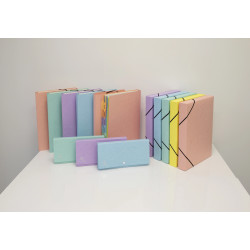 Pochette trieur carte multicolore 12 compartiments Aquarel - 34x24,5cm