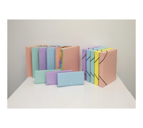 Pochette trieur carte multicolore 12 compartiments Aquarel - 34x24,5cm