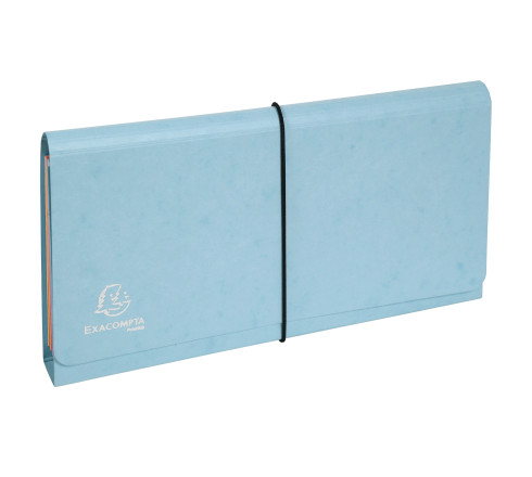 Pochette trieur carte multicolore 6 compartiments Aquarel - 26x13cm