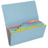 Pochette trieur carte multicolore 6 compartiments Aquarel - 26x13cm