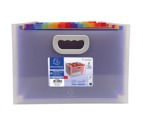 Trieur Maxi 24 compartiments polypropylène Crystal
