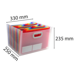 Trieur Maxi 24 compartiments polypropylène Crystal