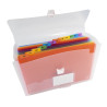 Trieur valisette polypropylène 13 compartiments Crystal - 33x25cm