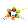 Bocal de 6 maxi crayons cire rechargeables