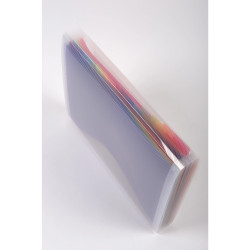 Trieur valisette polypropylène 13 compartiments Crystal - 33x25cm