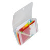 Trieur pocket 6 compartiments en polypropylène Crystal - 11x18cm