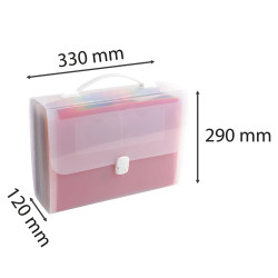 Trieur valisette avec poignée 24 compartiments Crystal - A4