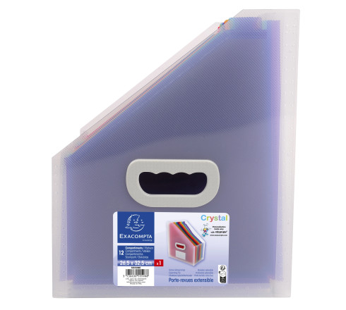 Trieur Porte-revues à 12 compartiments Crystal