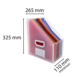 Trieur Porte-revues à 12 compartiments Crystal