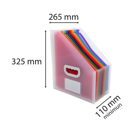 Trieur Porte-revues à 12 compartiments Crystal
