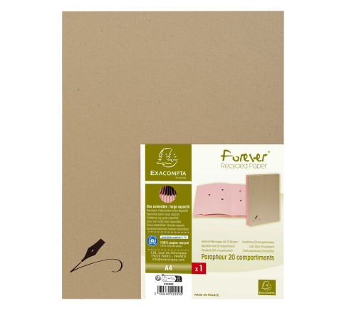 Parapheur dos a soufflets Forever - 20 compartiments