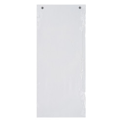 Paquet 100 fiches intercalaires horizontales unies perforées Forever - 105x240mm