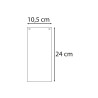 Paquet 100 fiches intercalaires horizontales unies perforées Forever - 105x240mm