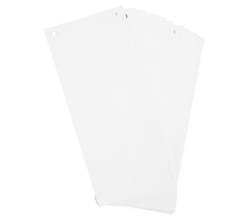Paquet 100 fiches intercalaires horizontales unies perforées Forever - 105x240mm