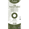 Paquet 100 fiches intercalaires horizontales unies perforées Forever - 105x240mm