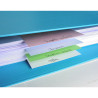 Paquet 100 fiches intercalaires horizontales unies perforées Forever - 105x240mm