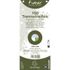 Paquet 100 fiches intercalaires horizontales unies perforées Forever - 105x240mm