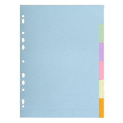 Intercalaires carte pastel 170g Forever 6 positions - A4