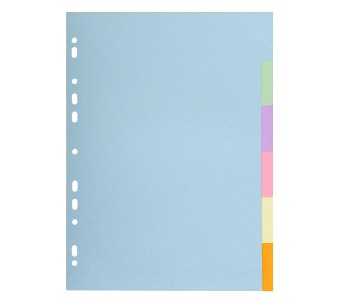 Intercalaires carte pastel 170g Forever 6 positions - A4