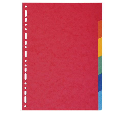 Intercalaires carte marbrée 220g/m2 6 positions - A4