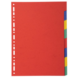 Intercalaires carte marbrée 220g 8 positions - A4