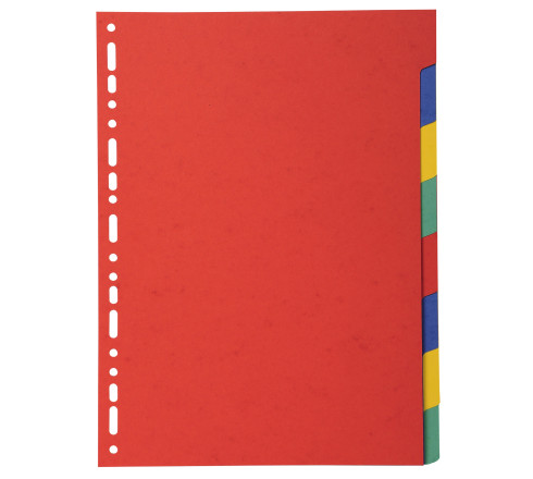 Intercalaires carte marbrée 220g 8 positions - A4