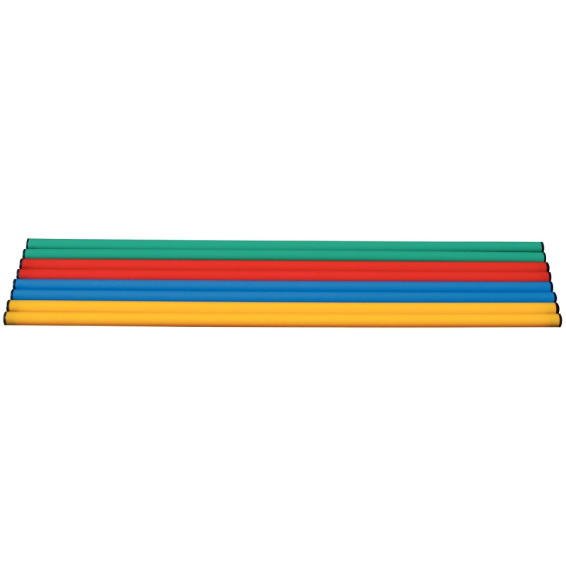 Lot de 8 batons de 1m 4 couleurs assorties