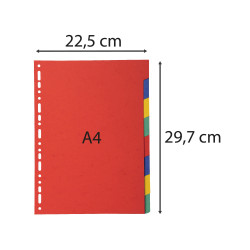 Intercalaires carte marbrée 220g 8 positions - A4