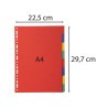Intercalaires carte marbrée 220g 8 positions - A4