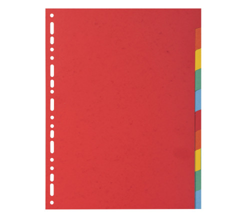 Intercalaires carte 220g 10 positions - A4