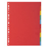 Intercalaires carte 220g 10 positions - A4