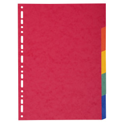 Intercalaires carte 220g 5 positions - A4 maxi