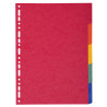 Intercalaires carte 220g 5 positions - A4 maxi