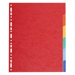 Intercalaires carte 220g 6 positions - A4 maxi